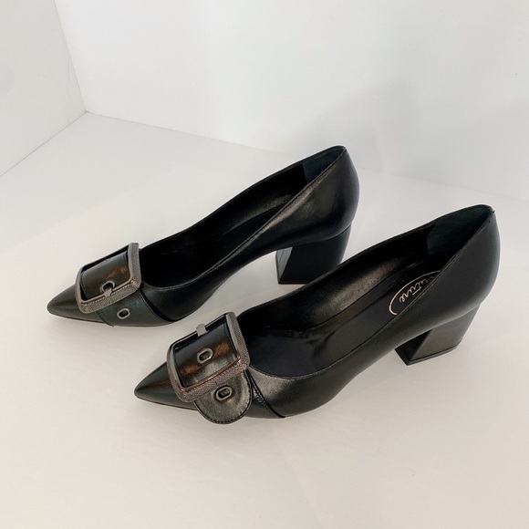 Browns Couture Black Leather Pumps made in… - Picture 4 of 10